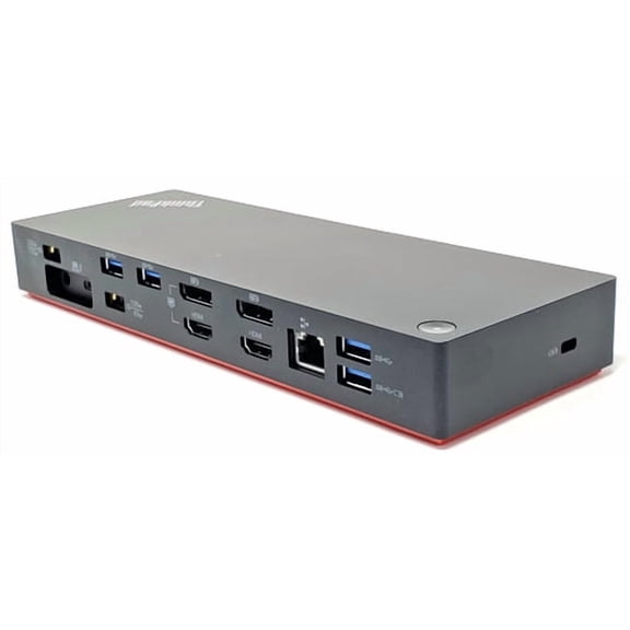 Restored Lenovo ThinkPad Thunderbolt 3 Dock Gen 2 (P/N 40AN0135US) — Dual UHD 4K Dock, 135W Slim Tip Power, 40 Gbps USB-C / Thunderbolt, 2× HDMI   2× DisplayPort (Refurbished)