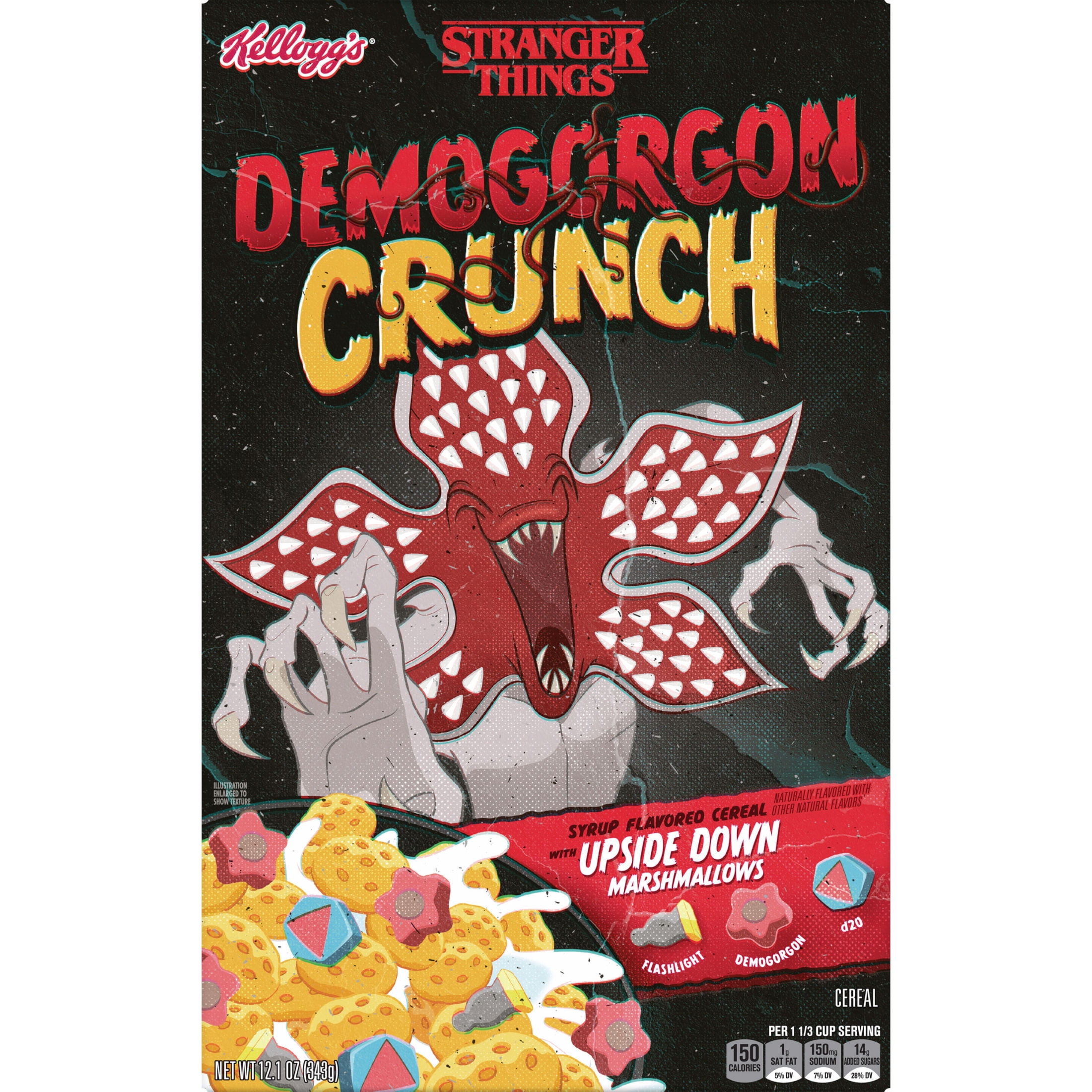 Kellogg's Demogorgon Crunch Original Breakfast Cereal, Collector's Edition, 12.1 oz