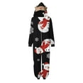 thumbnail image 2 of Odeerbi Matching Family Christmas Pajamas Sets Hooded Onesie Sleepwear Womens Cute Xmas Snow Print Plush Jumpsuit 2025 Long Sleeve Family Parent-Child Wear Loungewear Sleepwear Jammies for Mom, 2 of 6
