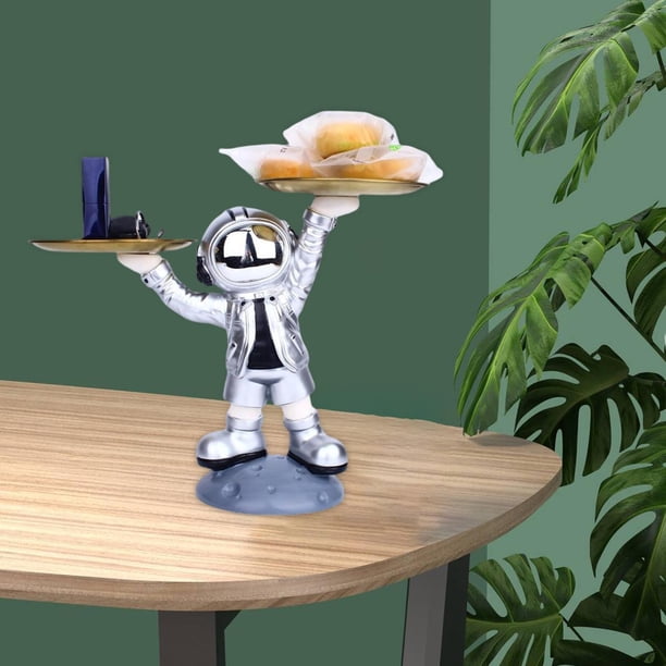 Bandeja de almacenamiento de llaves Macarena Estatua de astronauta Organizador de adornos