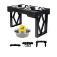 thumbnail image 1 of Cuencos Elevados Ajustables Pet Zone Acero Inoxidable para Perros Grandes, Medianos y Pequeños, 1 of 9