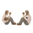 thumbnail image 3 of Sculpted Figurine, Easy To Clean Durable Odorless Father And Son Statue  For Tabletop, 3 of 8
