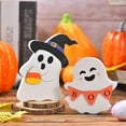 thumbnail image 4 of DeskAKBK Wooden Ghost Figurine for Halloween Desktop Decor Cute Spooky Decoration for Shelves Tables Home Office Party Decoration Gift, 4 of 6