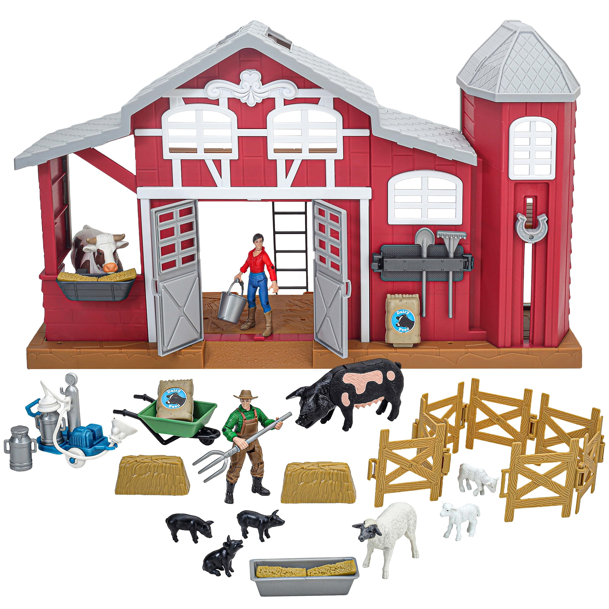 38-Piece Dairy Barn Playset
