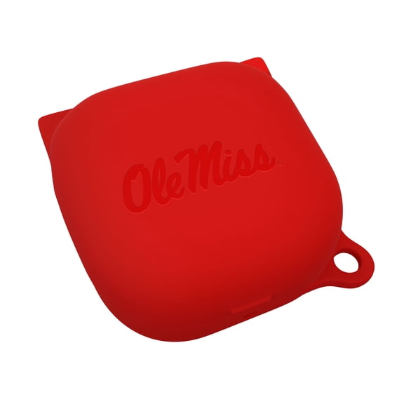 Mississippi Ole Miss Rebels Engraved Silicone Case Cover for Samsung Galaxy Buds Pro (Red)