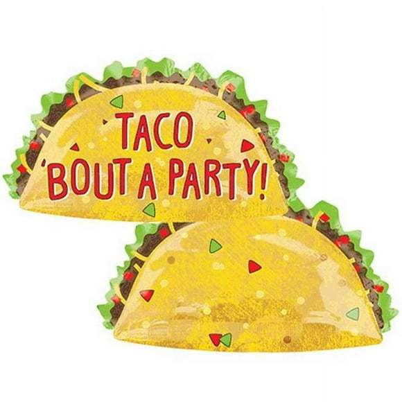 Anagram 90351 33 in. Taco Party Super Shape Balloon
