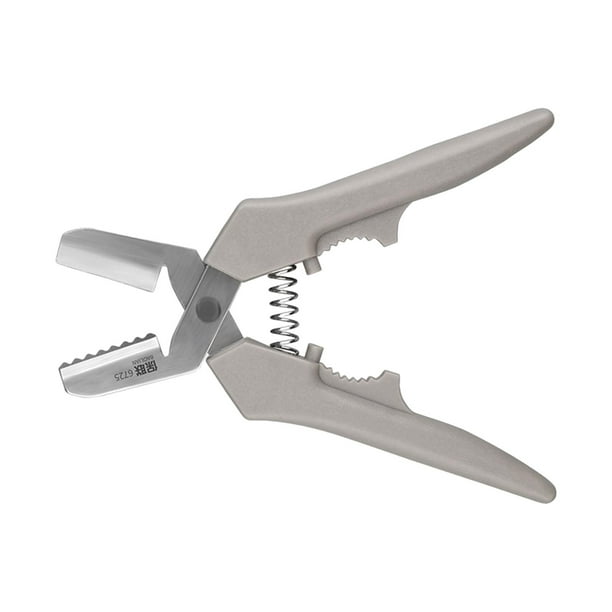 Cascanueces con pinza para castañas, desgranador de nueces, acero inoxidable de alta resistencia gris