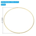 thumbnail image 2 of Unique Bargains 12 Inch Dream Catcher Rings, 8 Pcs Metal Macrame Wreath Floral Round Ring Hoop, Gold, 2 of 6