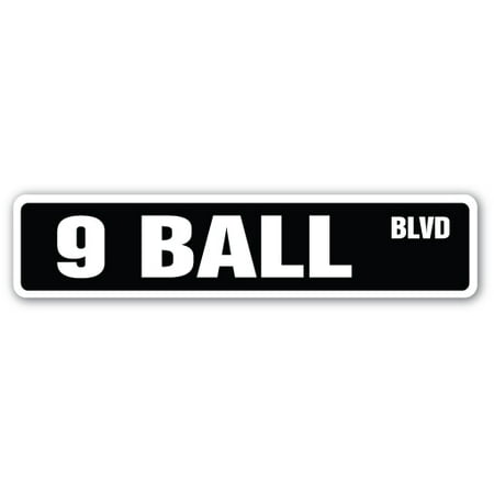 Ball Billiards Neon Sign - 9 BALL Street Sign billiards pool cue pooltable darts | Indoor/Outdoor | 24