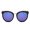 Black/Purple, variant on Dasein Vintage Round Sunglasses for Women Classic Retro Designer Style
