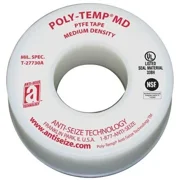 Anti-Seize Technology 16050A Thread Sealant Tape, Poly-Temp, Medium Density,