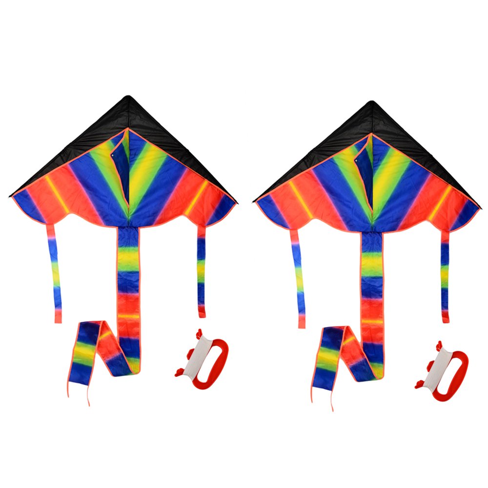 2Pieces Outdoor Flying Kite Sky Dancer Toy Polyester Fiberglass