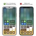 thumbnail image 2 of iPhone X Screen Protector, SOGA [Tempered Glass Series] HD Screen Protector for Apple iPhone X (Full Coverage Protection) (Case Friendly Version) - White, 2 of 3