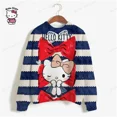 thumbnail image 5 of Sudadera con capucha de dibujos animados divertidos de HELLO KITTY para mujer, sudadera con capucha de HELLO KITTY de El viaje de Chihiro, sudadera con capucha gráfica de los años 90 para mujer, 5 of 5