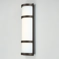 thumbnail image 4 of WAC Lighting Latitude 10" 1-Light Aluminum Indoor & Outdoor Wall Light in Black, 4 of 5