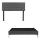 thumbnail image 1 of Box Base Cama Slim Queen Size+Cabecera Bilbao Gris Oscuro, 1 of 8