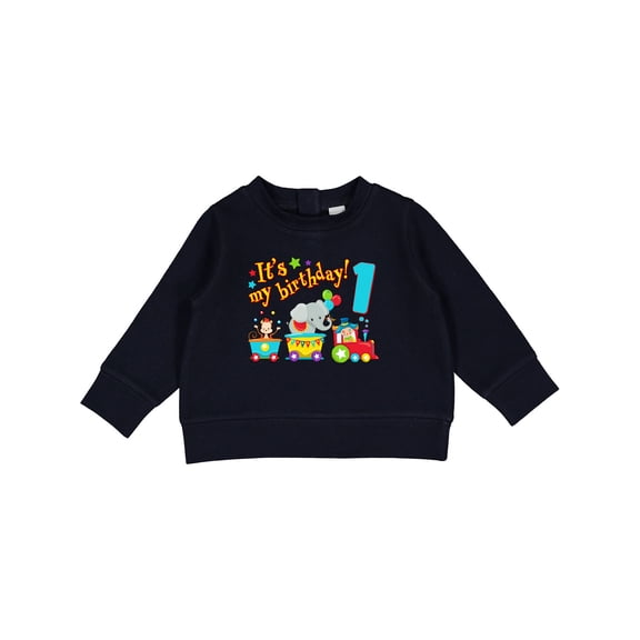 Inktastic It's My Birthday Circus Train 1st Birthday Baby Sweatshirt