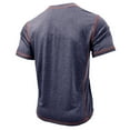 thumbnail image 4 of WQQZJJ 2025 Summer Saving Mens V Neck Pocket T-Shirts Short Sleeve Casual Basic Summer Beach Cotton Tee Tops,Dark Blue-S, 4 of 7