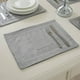 thumbnail image 2 of Juego de 4 manteles individuales para mesa de comedor, color gris, modernos manteles individuales para exterior, para mesa de comedor, cocina, interior, fiesta, Navidad, 12 x 16 pulgadas, 2 of 3