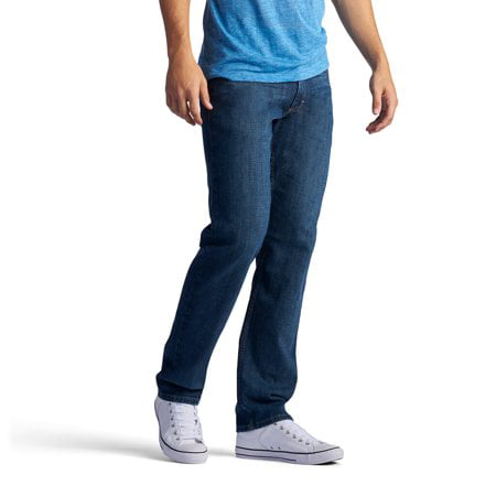 Lee - Men's Lee Regular-Fit Stretch Straight-Leg Jeans Indigo Stretch ...