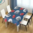 thumbnail image 6 of Coolnut Outdoor & Indoor Rectangle Tablecloth,Sport Rugby Dinner Table Cover for Patio, Picnic, Holiday Party 54x72In, 6 of 7