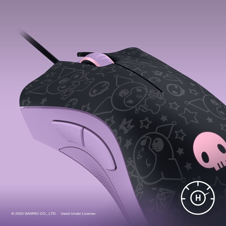 Razer DeathAdder Essential Kuromi マウス本体 Razer DeathAdder Essential Ergonomic Wired PC Gaming Mouse, Kuromi