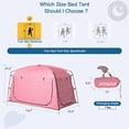 thumbnail image 4 of Carpa para Cama Porayhut portátil para dormir con privacidad para cama individual, 4 of 9
