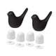 thumbnail image 4 of 2 fundas de cerámica para asiento de inodoro con forma de pájaro. Decoración creativa para el baño. Fáciles de instalar. Negro, 4 of 9