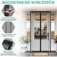 thumbnail image 2 of Puerta con mosquitera magnética, cortina de puerta con mosquitera automática magnética para ventana/cocina/sala de estar/dormitorio/patio Baobao, 2 of 5