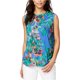 thumbnail image 1 of Blusa de punto floral para mujer Rachel Roy Azul Pequeña, 1 of 1