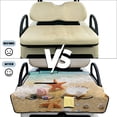 thumbnail image 5 of Pzuqiu Starfish and Conch Pattern Golf Cart Seat Covers 4 Front Pockets, for Golf Carts, Quilted Golf Cart Seat Covers, Compatible with EZGO Club Car, 5 of 7