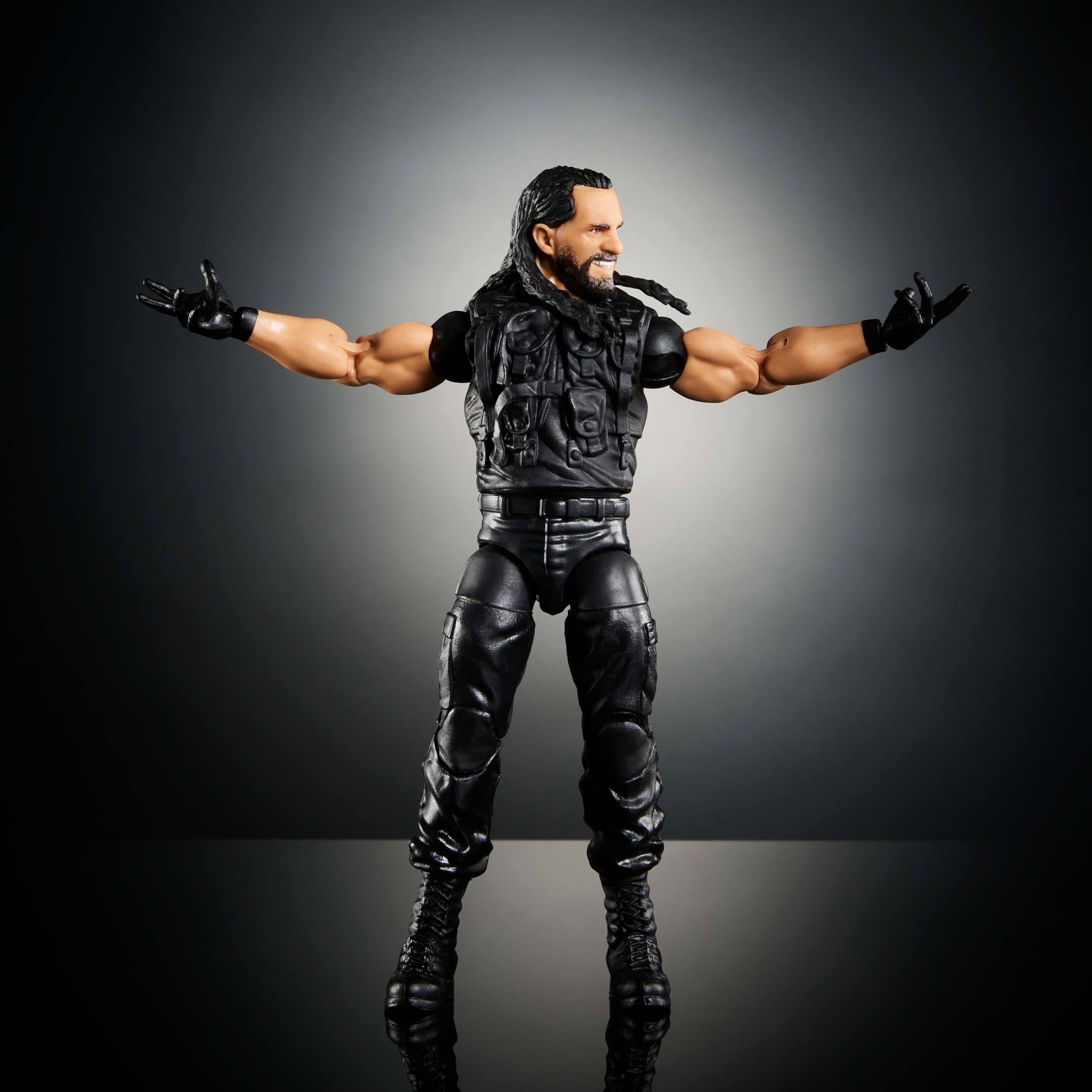 WWE Elite Seth “Freakin” Rollins Action Figure, Greatest Hits 6-inch Collectible with Articulation & Accessories