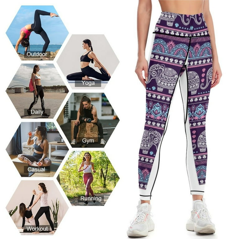 Elephant Pattern Indegous Leggings exercise clothing for Fitness woman legging gym Womens Leggings