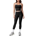 thumbnail image 1 of GFSDOI Womens Workout Sets Two Piece Cross Back Tank Top Matching High Waist Leggings Sets Gym Outfits Work Out Clothes, 1 of 9