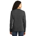 thumbnail image 2 of Port & Company Ladies Long Sleeve Core Cotton Tee-3XL (Dark Heather Grey), 2 of 6