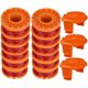 thumbnail image 1 of Wa0010 Línea de bobina de repuesto para recortadora 0.065 para recortadora de hilo Worx Wg154 Wg163 Wg160 Wg180 Wg175 Wg155 Wg151 (12 carretes + 3 tapas) kaili Sencillez, 1 of 5