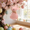 thumbnail image 2 of Easter Bunny Craft Easter Holiday Decorations Easter Figurines Decorative Rabbit Holiday Bunny Decorations Bunny Figurines Exquisite Easter Deco Car Hanging Decorations Swinging Car Penguin Acrylic, 2 of 4