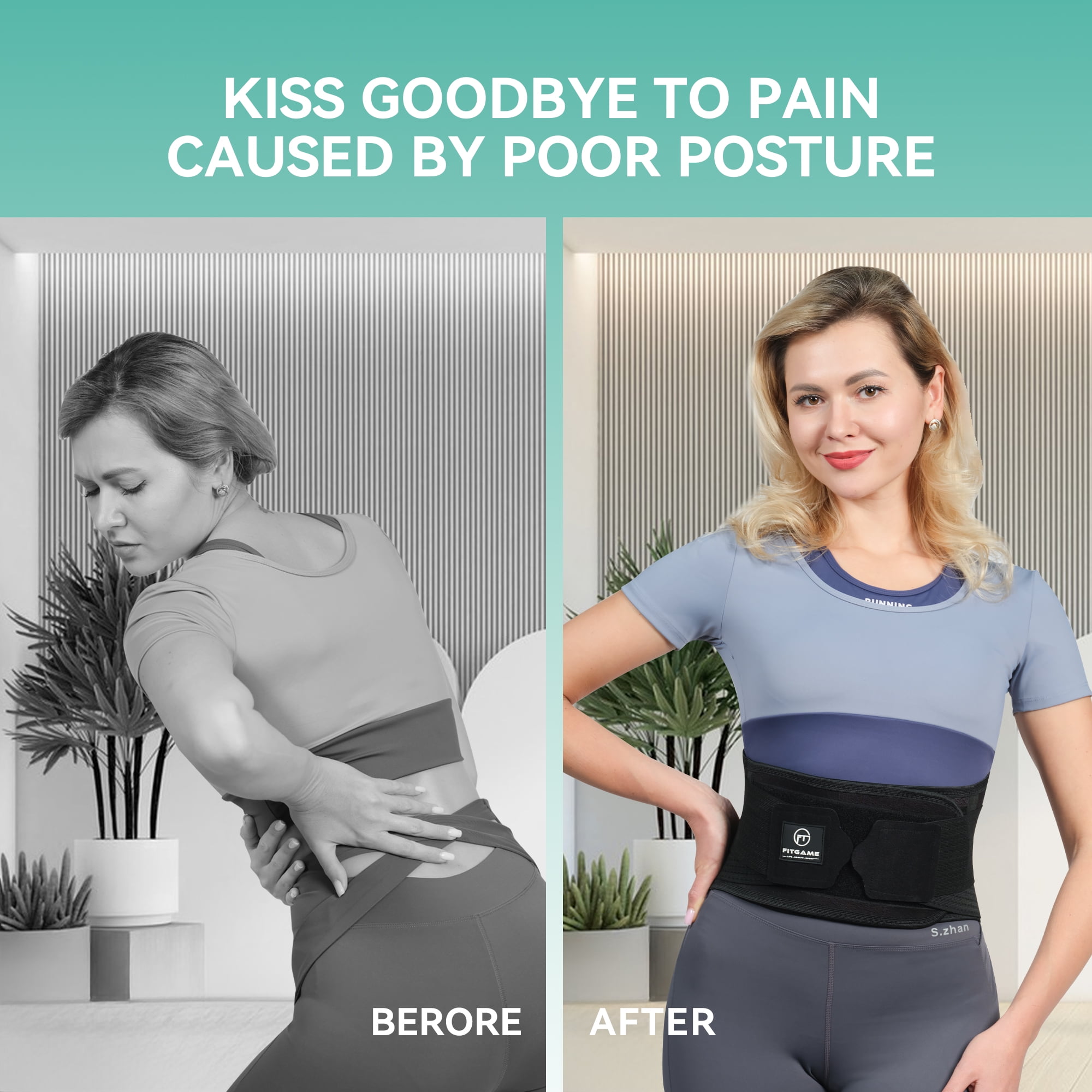 Back Brace for Lower Back Pain Relief ,Back Support Belt, Lumbar Braces for Pain Relief,Breathable Design With Lumbar Support Pad