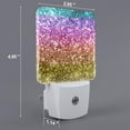 thumbnail image 2 of Goofa Glitter Rainbow Night Light, Plug-in, Dusk to Dawn Sensor, Warm White, Ambient Lighting, Ideal Kids Adults Nightlight-EU, 2 of 9