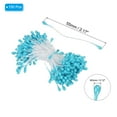 thumbnail image 2 of Uxcell 3mm Double Heads Flower Stamen, 150 Pcs Artificial Flower Pistil Matt for DIY Christmas Decoration, Sky Blue, 2 of 6