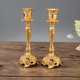 thumbnail image 5 of Paquete de 2 candelabros de metal candelabros de boda decoración del hogar plata L, 5 of 5