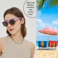 thumbnail image 5 of Leafael Personalized Initials Polarized Sunglasses for Women, Letter E – Two-Tone Purple Square Frame, UV400 Monogram Sunglasses, Gift for Her & Bridesmaids, 5 of 6