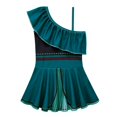 thumbnail image 2 of Girls Princess One Piece Bathing Suit, Adjustable One-Shoulder Sling Swimsuits, 2 of 5