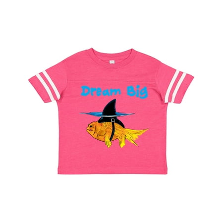 

Inktastic Dream Big Cute Goldfish with Shark Fin Gift Toddler Boy or Toddler Girl T-Shirt