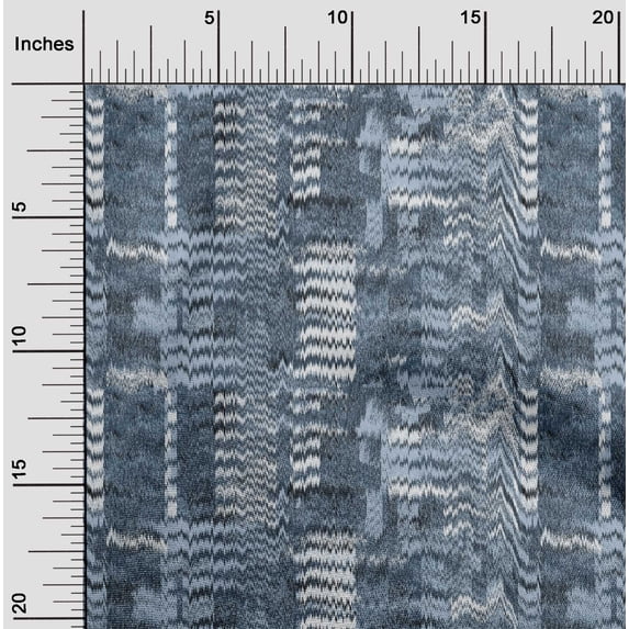 oneOone Cotton Cambric Teal Blue Fabric Block Dress Material Fabric Print Fabric By The Yard 42 Inch Wide