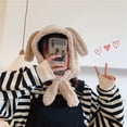 thumbnail image 1 of Winter Fleece Rabbit Infinity Scarf, Cute Warm Neck Wraps for Children and Adults,Unisex, 1 of 8