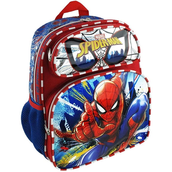 Small Backpack - Marvel - Spiderman Perfect Swing Silver/Red 12" Bag