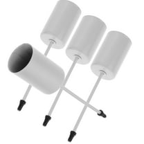 Masteelf White Stainless Steel Candle Holders with Spike for Decorative Garlands and Wreaths 4pcs