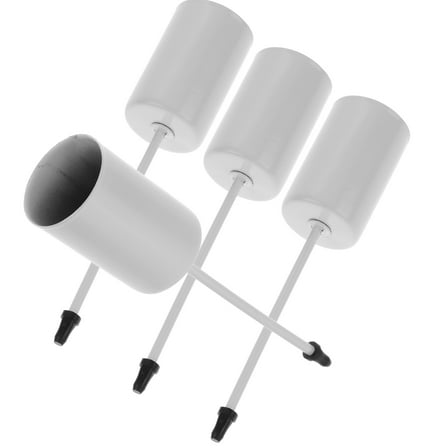 Masteelf White Stainless Steel Candle Holders with Spike for Decorative Garlands and Wreaths 4pcs