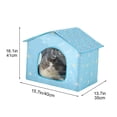 thumbnail image 3 of PALIFEUR Fournitures pour Animaux Lit Rafraîchissant d'Été pour Animaux et Chiens - Maison Climatisée Pliable pour Animaux - Blocs Réfrigérants Faits Maison pour Lit Réfrigérant Fournitures pour Chiens, 3 of 9